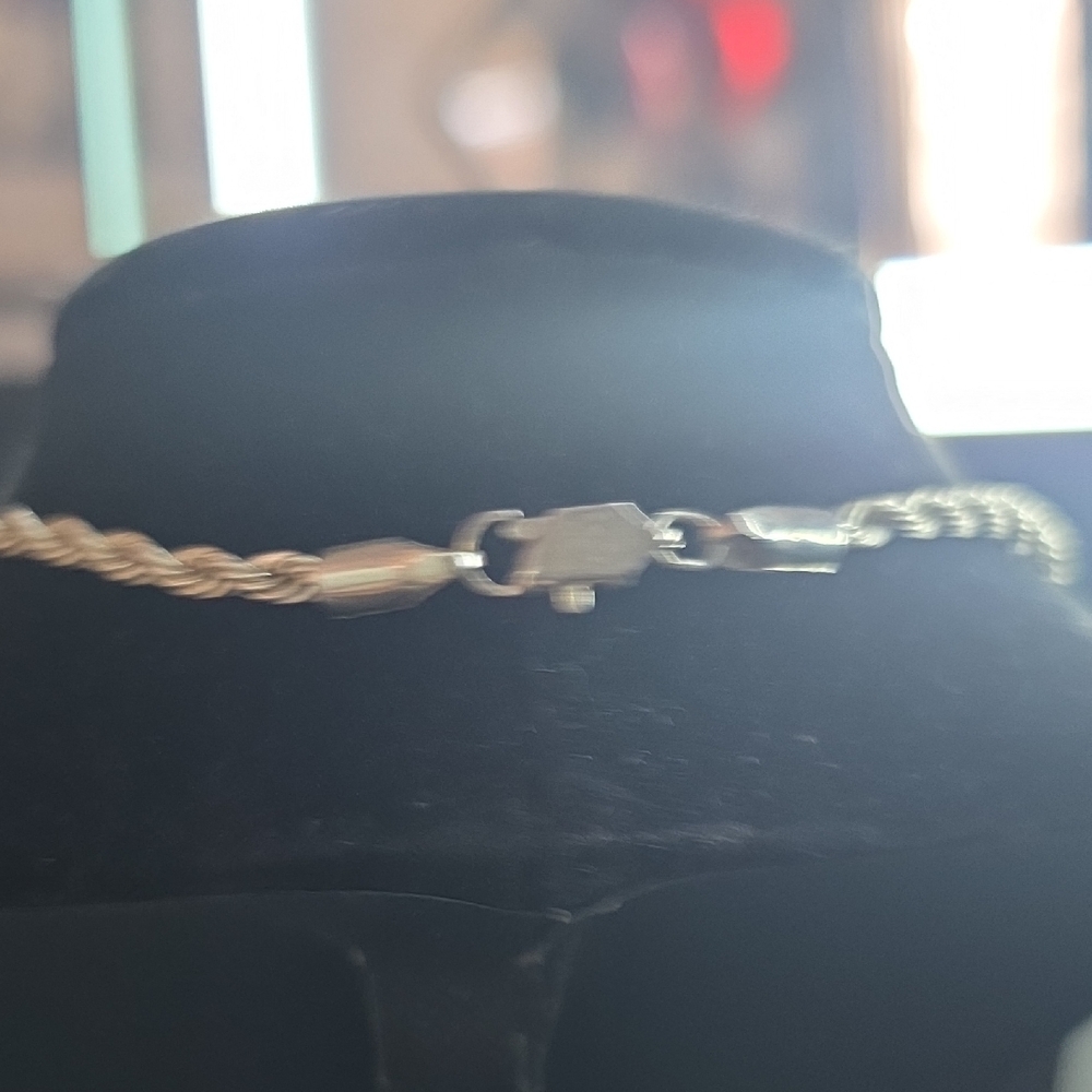 Source Unknown SILVER Rope Chain Necklace - Picture 3 of 5